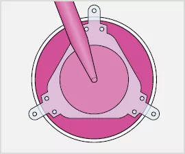 Wide window for comfortable access to the cultivation vessel.